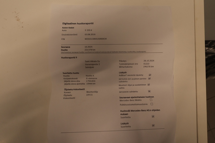 Mercedes-Benz E vaihtoauto