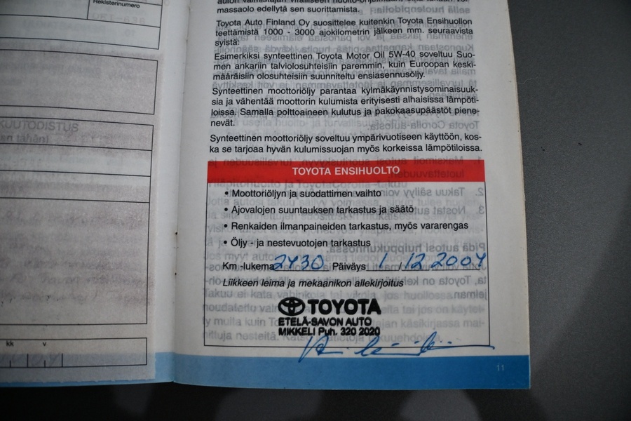 Toyota Corolla vaihtoauto