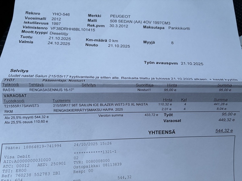 Peugeot 508 vaihtoauto