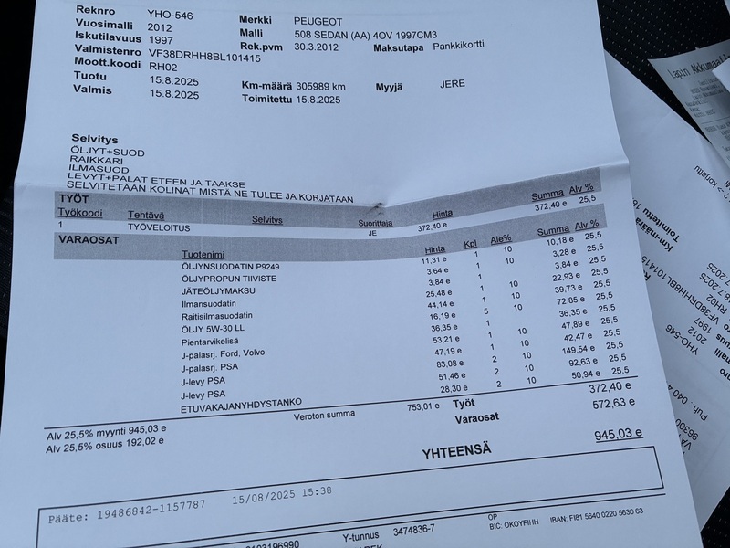 Peugeot 508 vaihtoauto