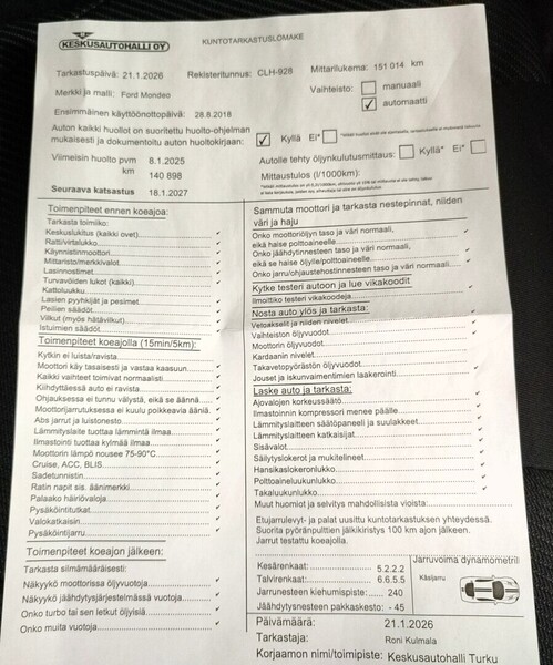 Ford Mondeo vaihtoauto