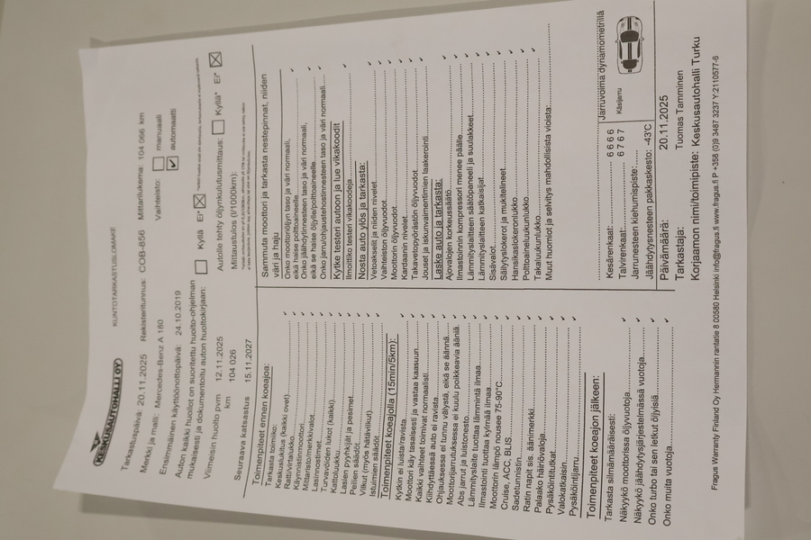 Mercedes-Benz A vaihtoauto