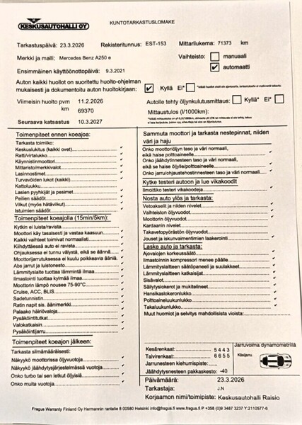 Mercedes-Benz A vaihtoauto