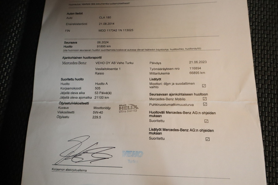 Mercedes-Benz CLA-sarja vaihtoauto