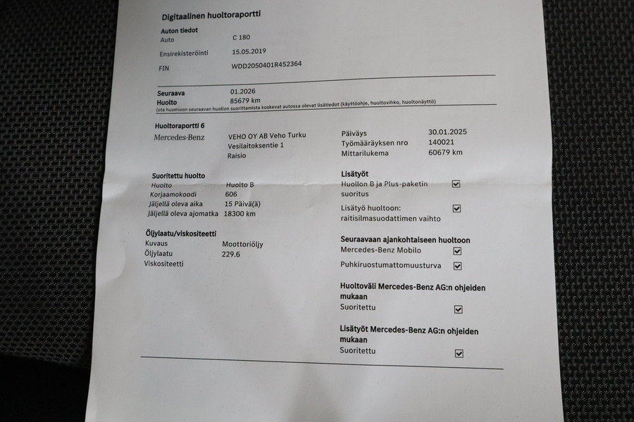 Mercedes-Benz C vaihtoauto