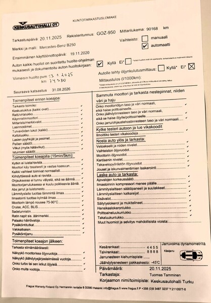 Mercedes-Benz B vaihtoauto