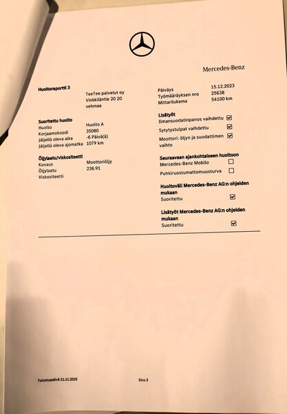 Mercedes-Benz B vaihtoauto