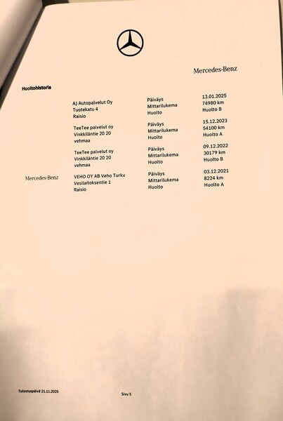 Mercedes-Benz B vaihtoauto