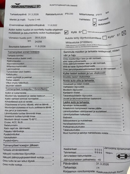 Toyota C-HR vaihtoauto