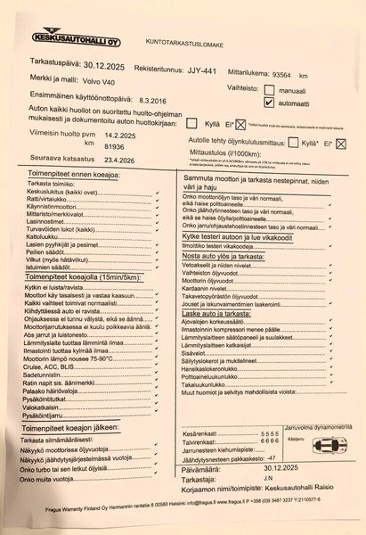 Volvo V40 vaihtoauto