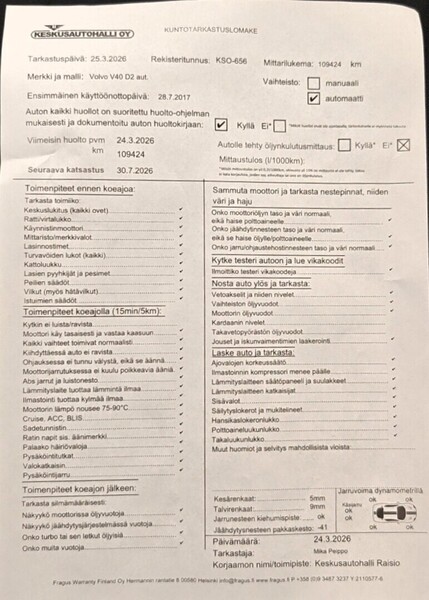 Volvo V40 vaihtoauto