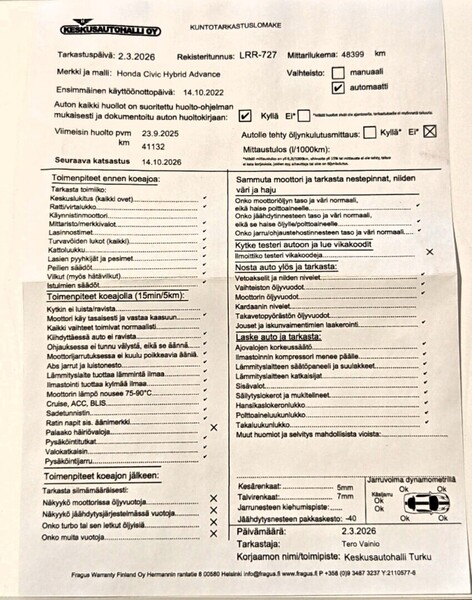 Honda Civic vaihtoauto