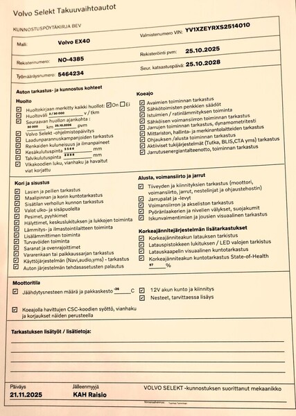 Volvo EX40 vaihtoauto