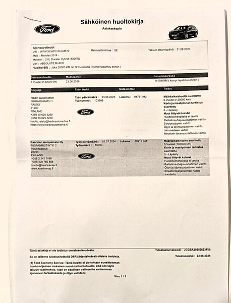 Ford Mondeo vaihtoauto