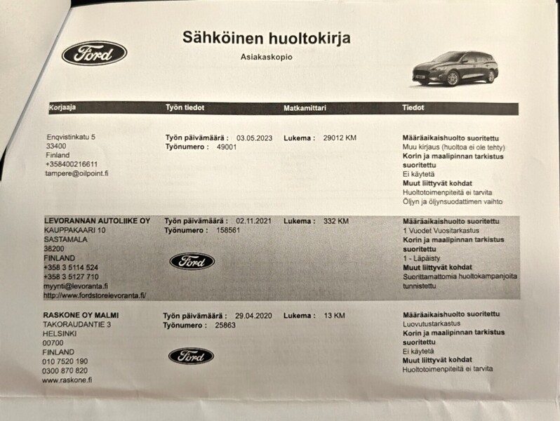Ford Focus vaihtoauto