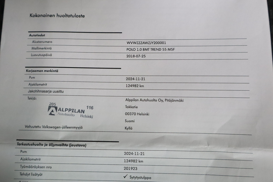 Volkswagen Polo vaihtoauto