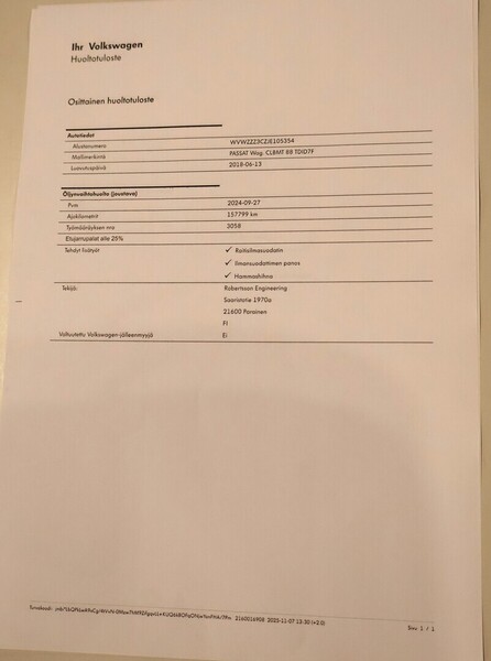 Volkswagen Passat vaihtoauto