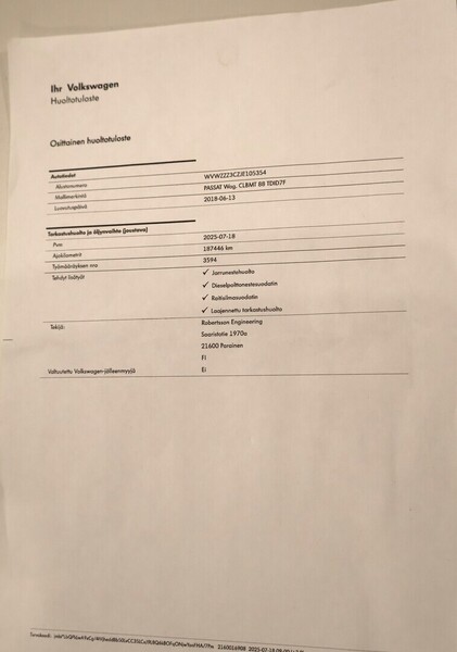 Volkswagen Passat vaihtoauto