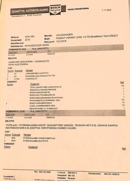 Volkswagen Passat vaihtoauto