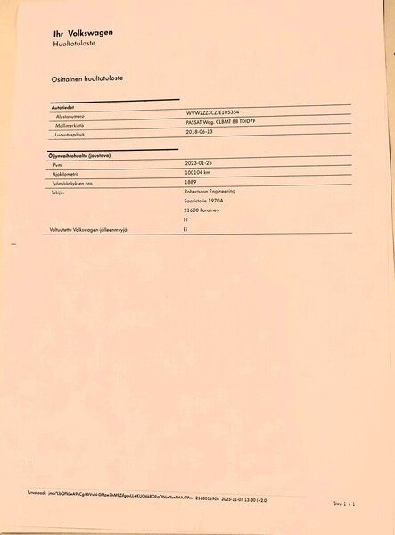 Volkswagen Passat vaihtoauto