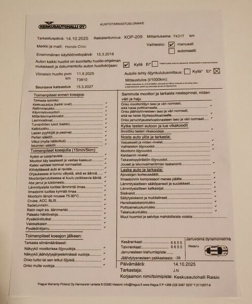 Honda Civic vaihtoauto