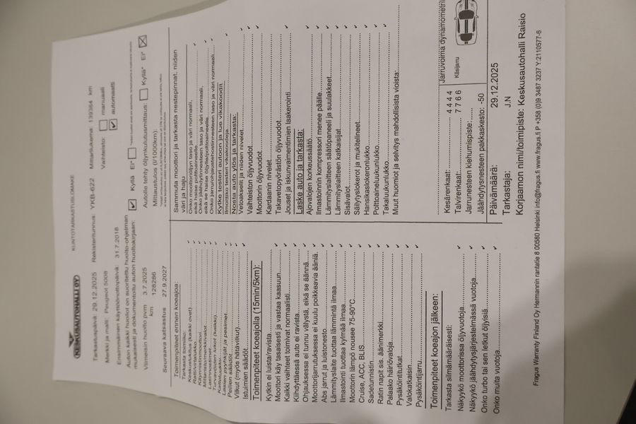 Peugeot 5008 vaihtoauto