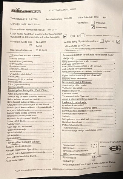 BMW 225 vaihtoauto