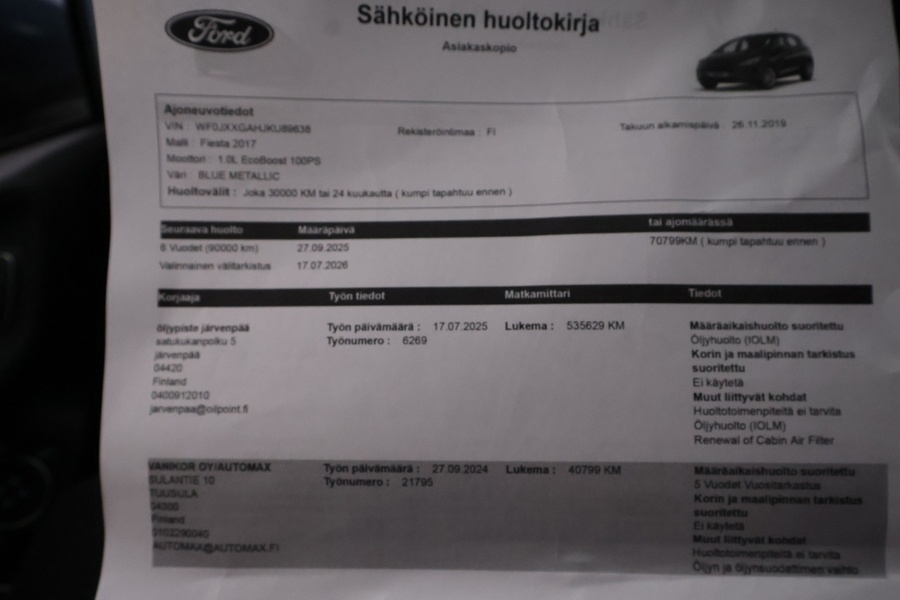 Ford Fiesta vaihtoauto