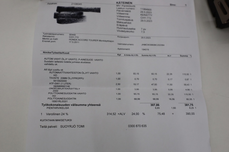 Honda Accord vaihtoauto