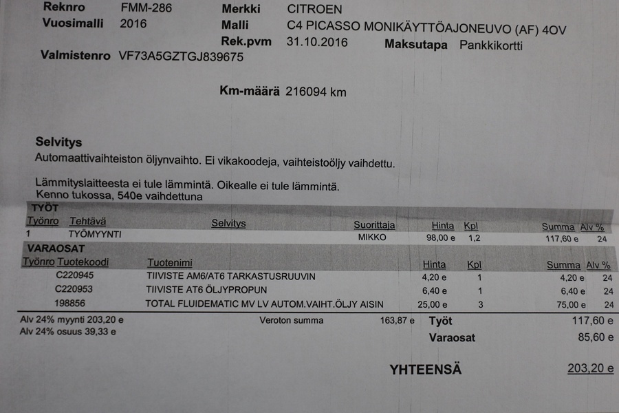 Citroën Grand C4 Picasso vaihtoauto