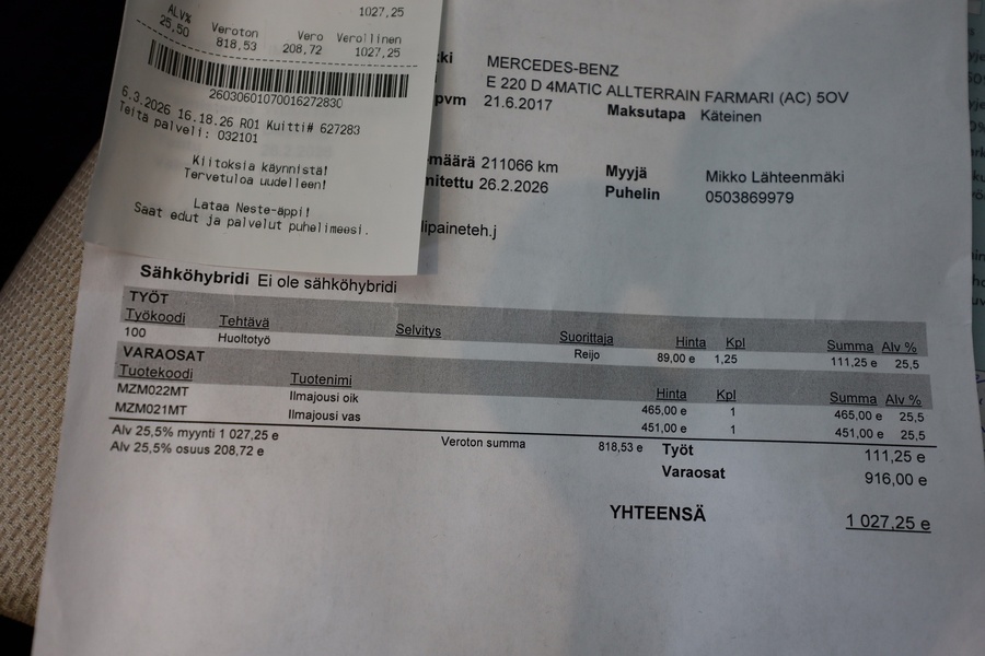 Mercedes-Benz E vaihtoauto