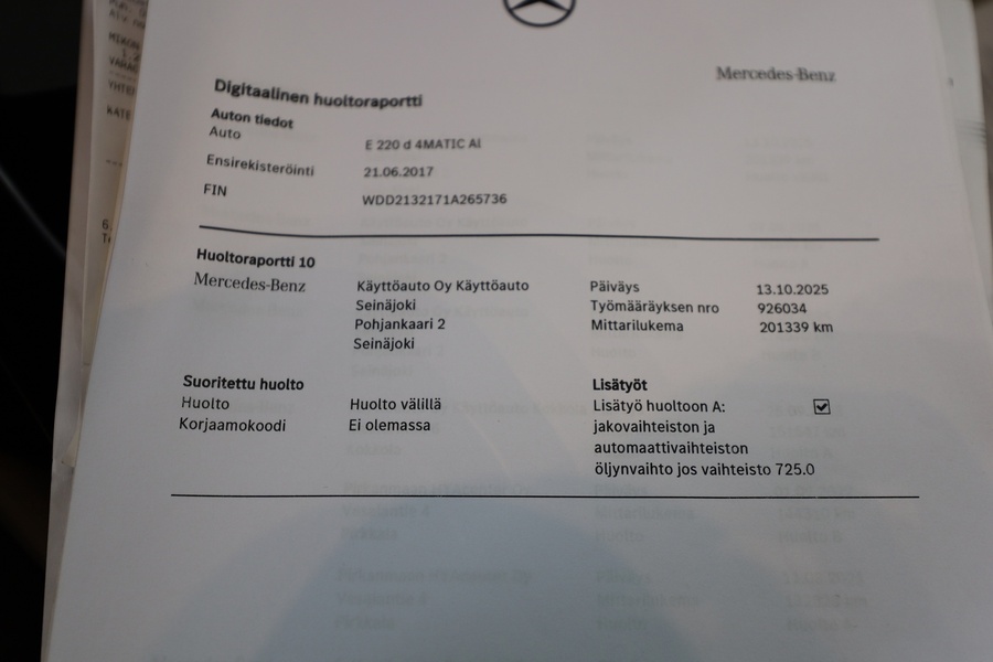 Mercedes-Benz E vaihtoauto