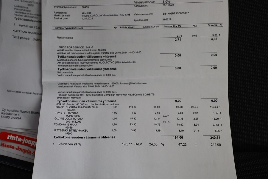 Toyota Corolla vaihtoauto