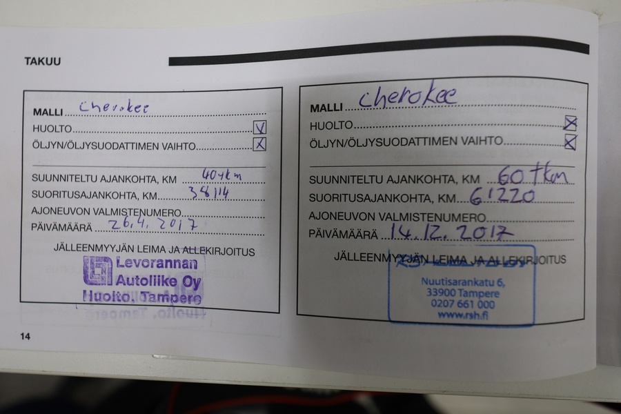 Jeep Cherokee vaihtoauto