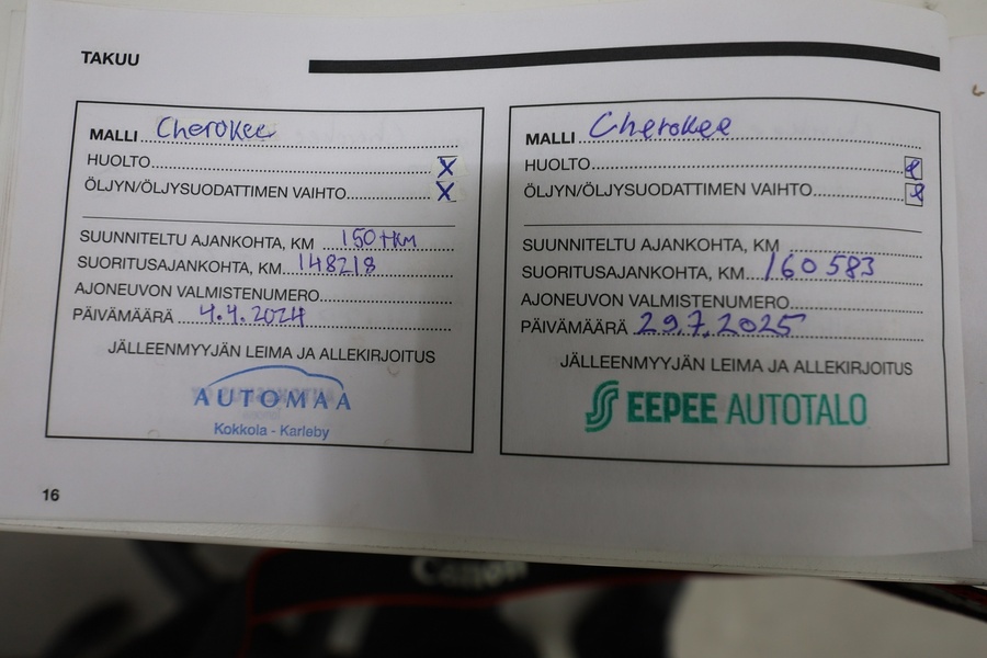 Jeep Cherokee vaihtoauto