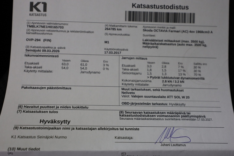 Skoda Octavia vaihtoauto