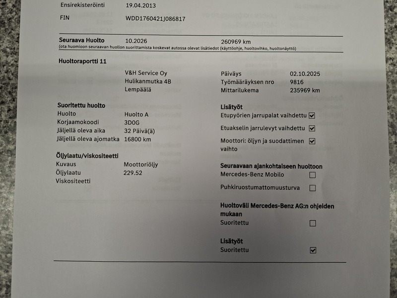 Mercedes-Benz A vaihtoauto