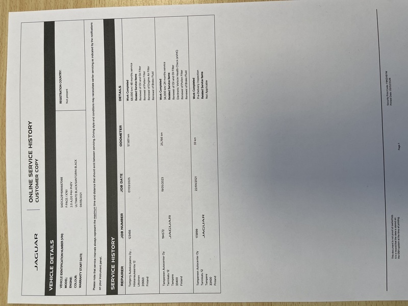 Jaguar F-PACE vaihtoauto