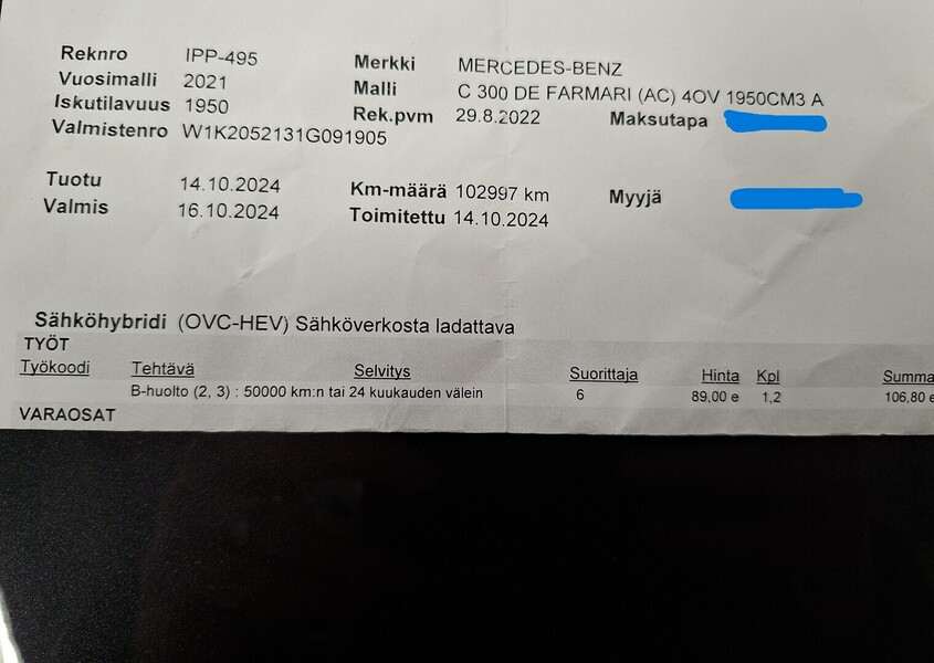 Mercedes-Benz C vaihtoauto