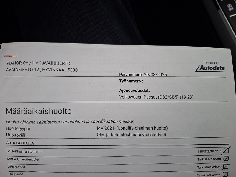 Volkswagen Passat vaihtoauto