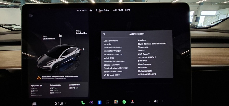 Tesla Model 3 vaihtoauto