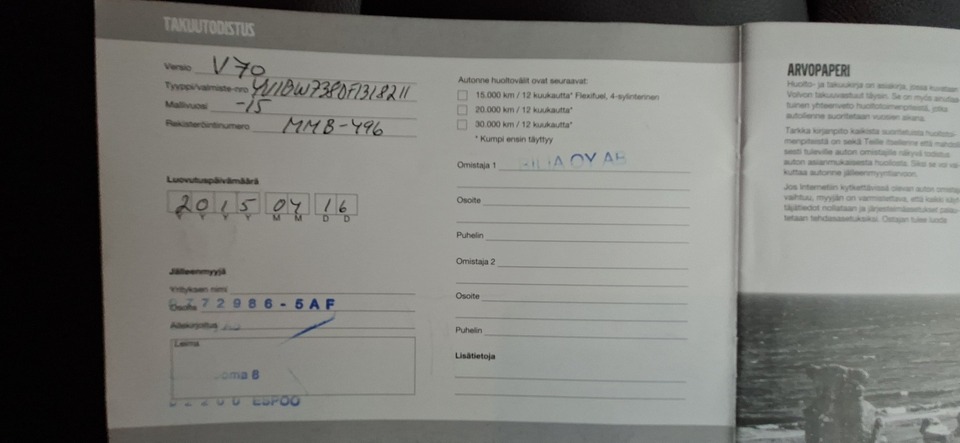 Volvo V70 vaihtoauto