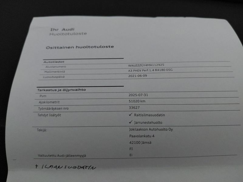 Audi A3 vaihtoauto