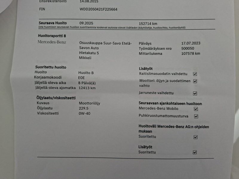 Mercedes-Benz C vaihtoauto