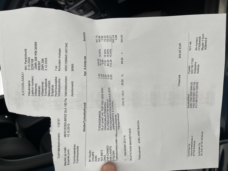 Mercedes-Benz GLA vaihtoauto