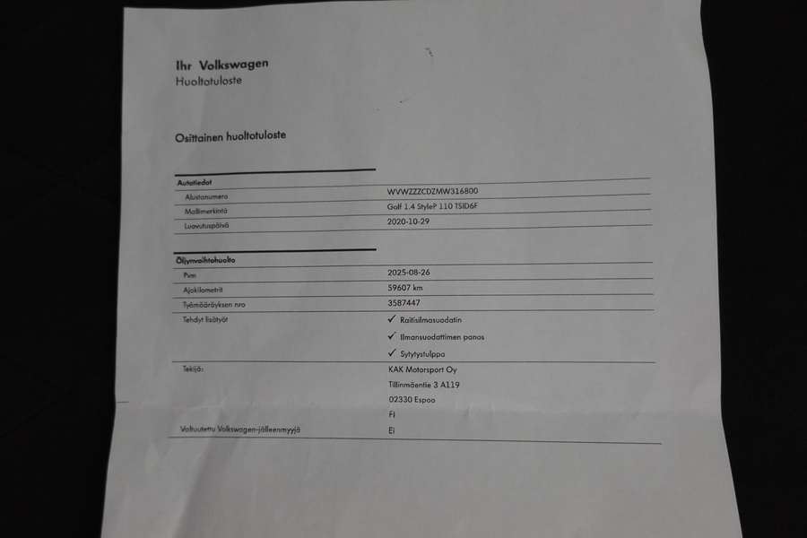 Volkswagen Golf vaihtoauto