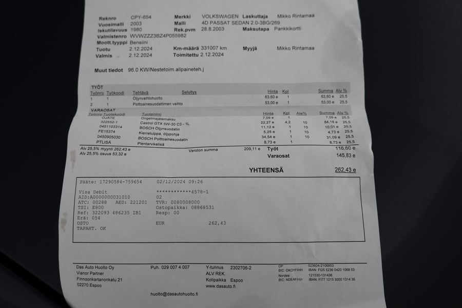 Volkswagen Passat vaihtoauto