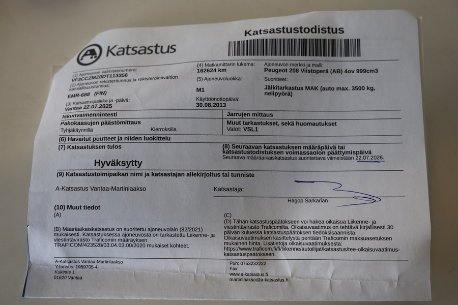 Peugeot 208 vaihtoauto