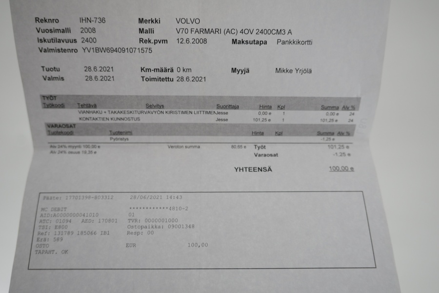 Volvo V70 vaihtoauto