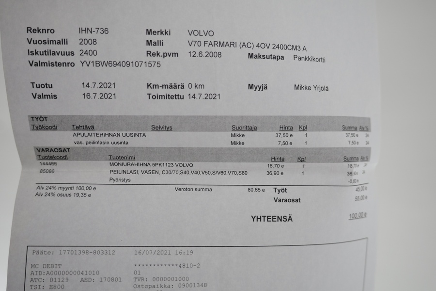 Volvo V70 vaihtoauto